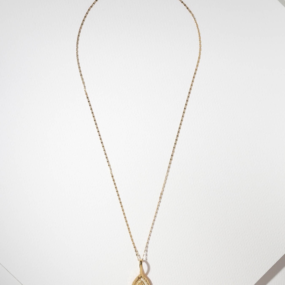 New Vanessa Mooney THE SAINT MARY GOLD NECKLACE - Picture 3 of 6